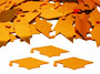 Graduation Cap Confetti, Orange Available by the Pound or Packet